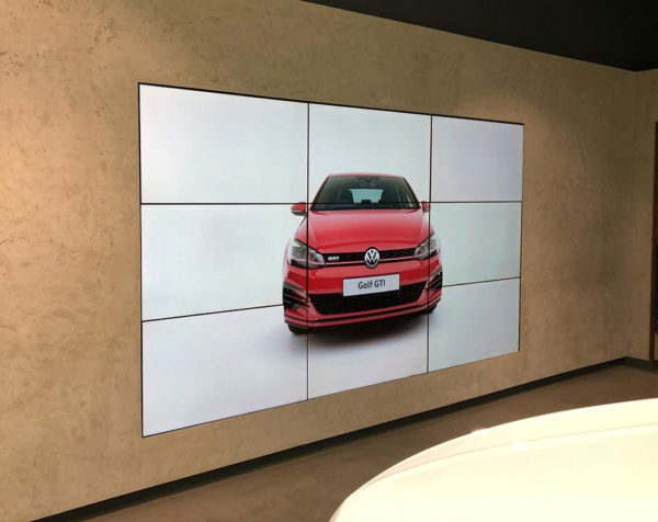 3x3 Video Wall Car Showroom